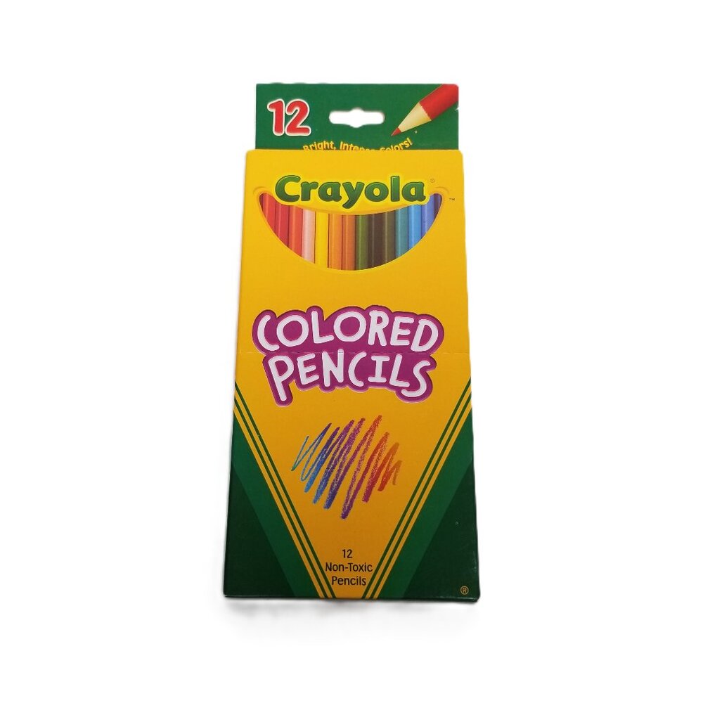 Crayola Colored Pencils 12 Count Pre-Sharpened 2003 Vintage Classroom
